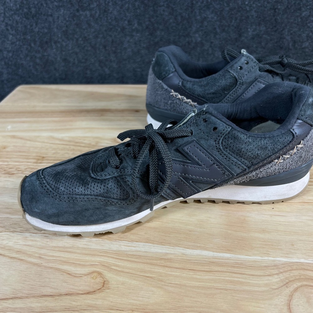 New Balance 696 Summer Utility Charcoal Grey Suede Sneakers WL696BY Womens 7 - Picture 8 of 9